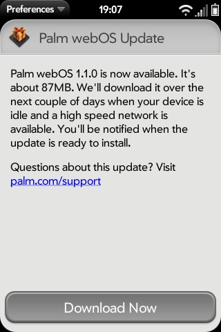 Palm contraataca y vuelve a incluir la sincronización con iTunes