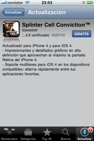 Splinter Cell Conviction se Actualiza