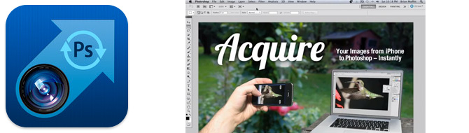 Acquire toma fotografías desde iOS directo en Photoshop CS5