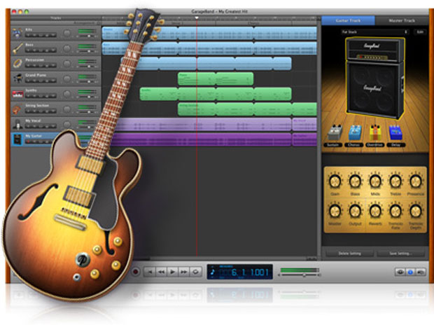 garageband recording red bar