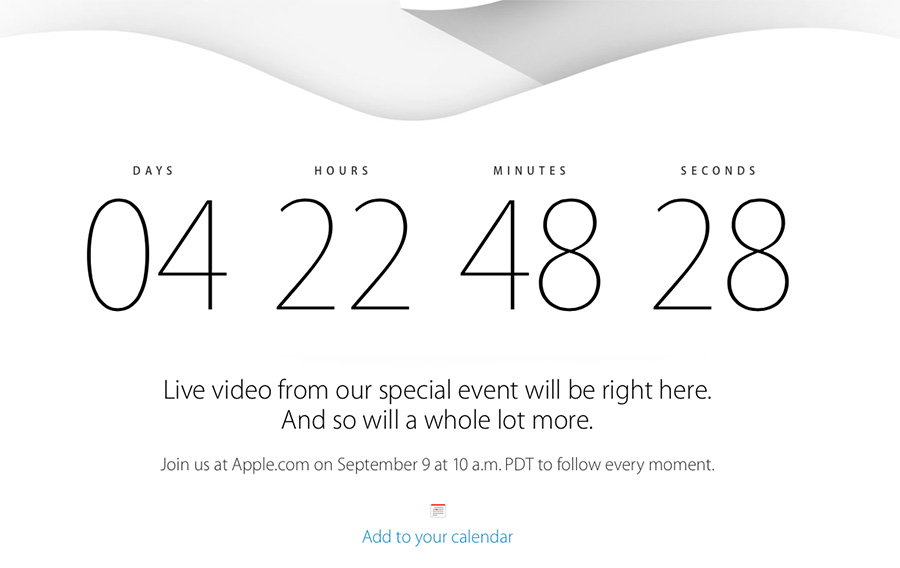 Evento Apple en vivo