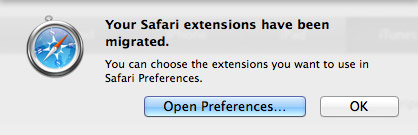 Extenciones Safari