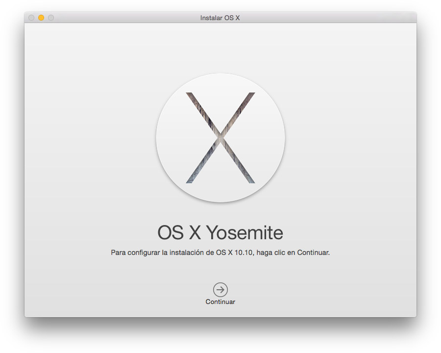 Instalar OS X Yosemite