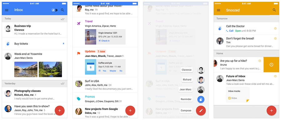 Inbox de Gmail para iPhone