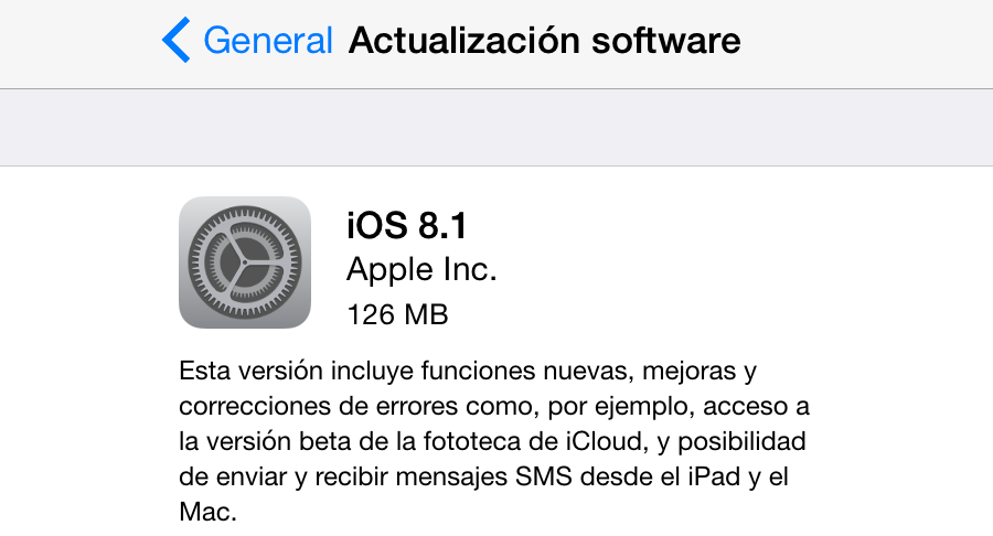 iOS 8.1