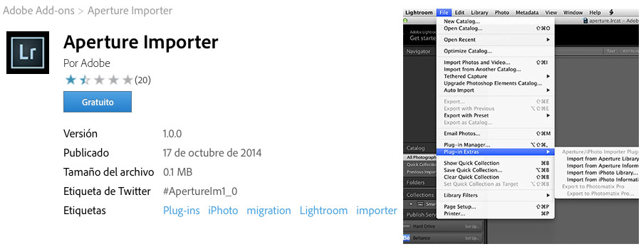 Aperture a Lightroom