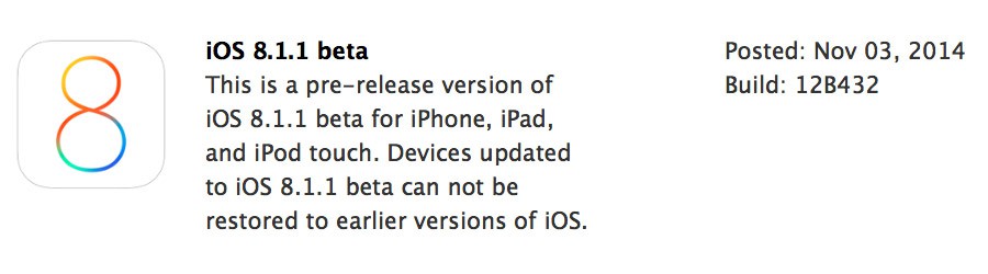 iOS 8.1.1 beta