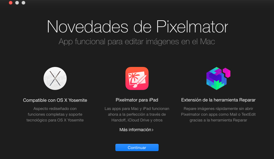 Novedades Pixelmator