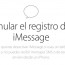 Anular registro de iMessage