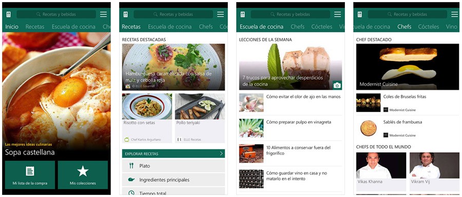 MSN Gourmet para iPhone y iPad