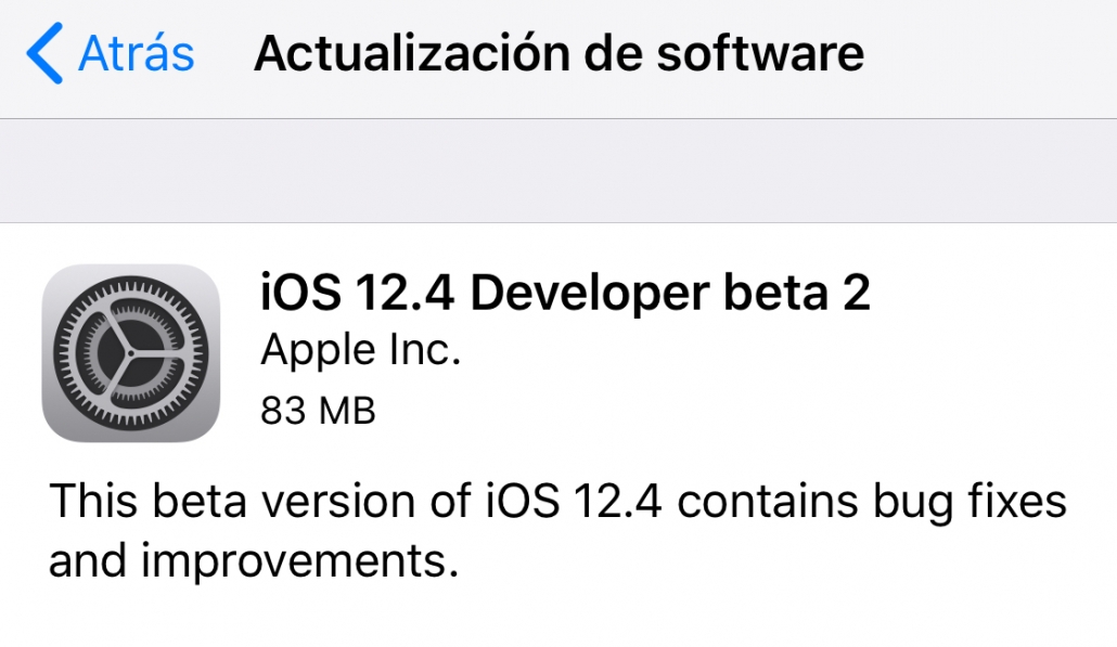 iOS 12.4 beta 2