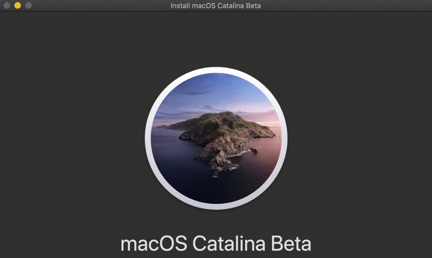 macos catalina 10.15 beta 4 circle with line