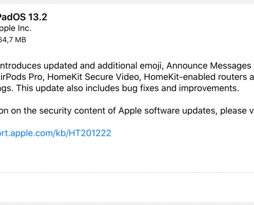 iPadOS 13.2