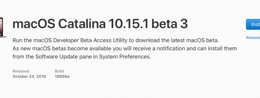 macOS Catalina 10.15.1 beta 3