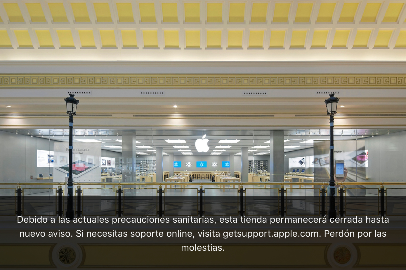 Apple cierra todas las Apple Store en España