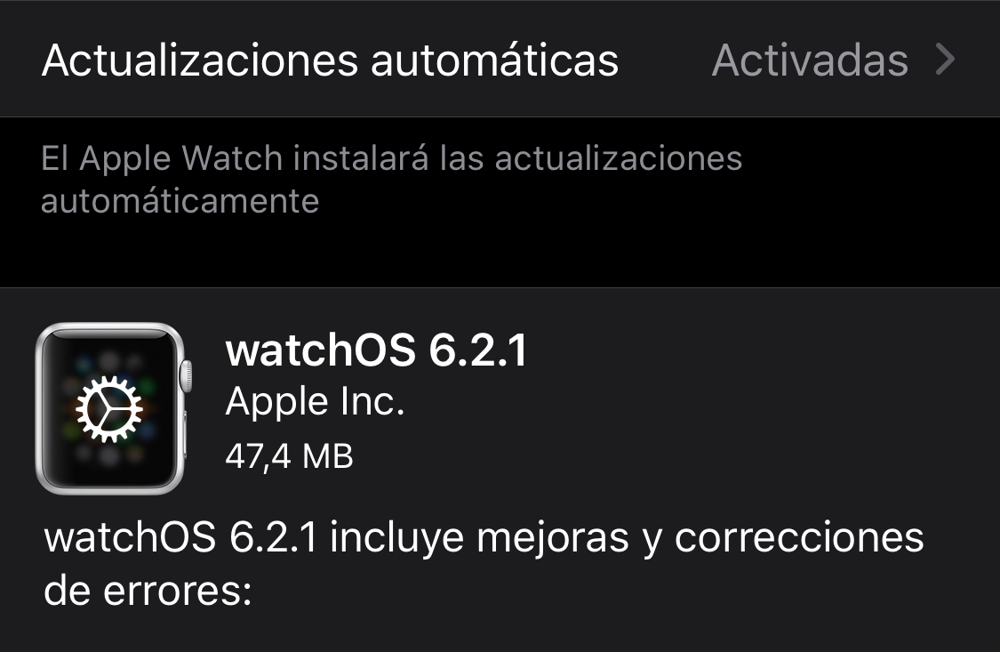 watchOS 6.2.1