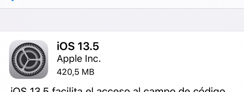 iOS 13.5